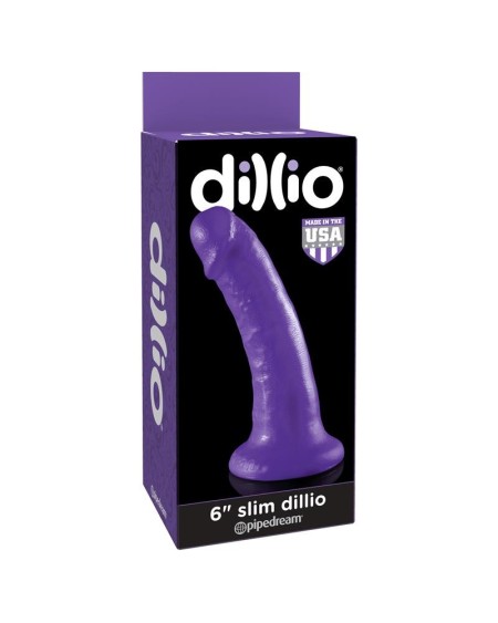 dildo slim 15,2 cm violet