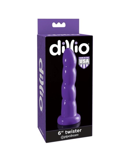 dildo twister 15,2 cm violet