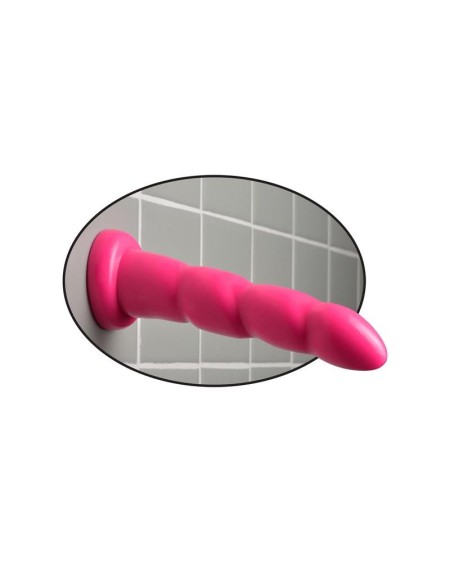 dildo twister 15,2 cm rose