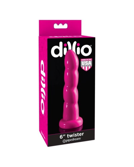 dildo twister 15,2 cm rose