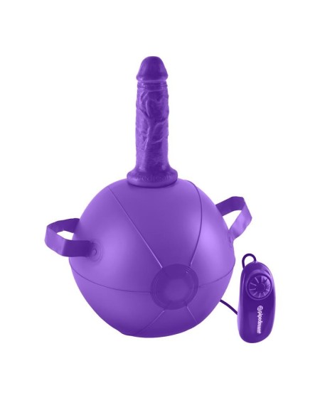 vibrant mini sex ball with vibration violet