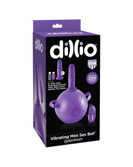 vibrant mini sex ball with vibration violet