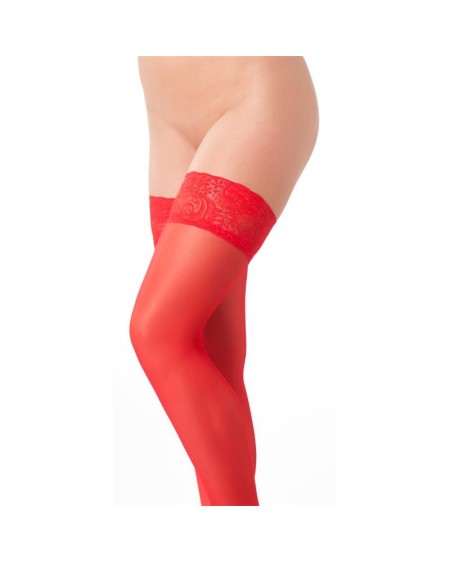 hold-up stockings red one size