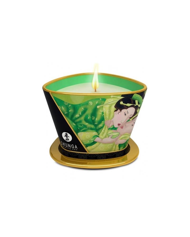 shunga candle massage green exotic