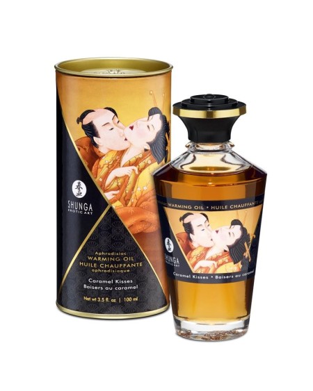 shunga warming massage oil caramel aroma