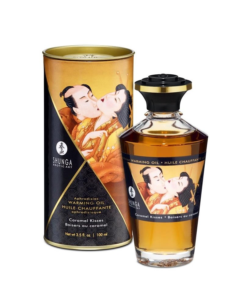 shunga warming massage oil caramel aroma