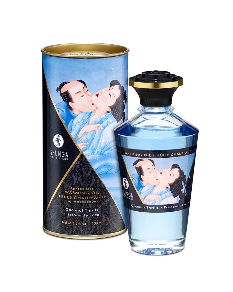 shunga warming massage oil coconut aroma