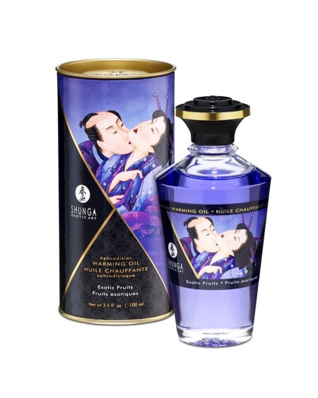 shunga warming massage oil exotic fruit aroma