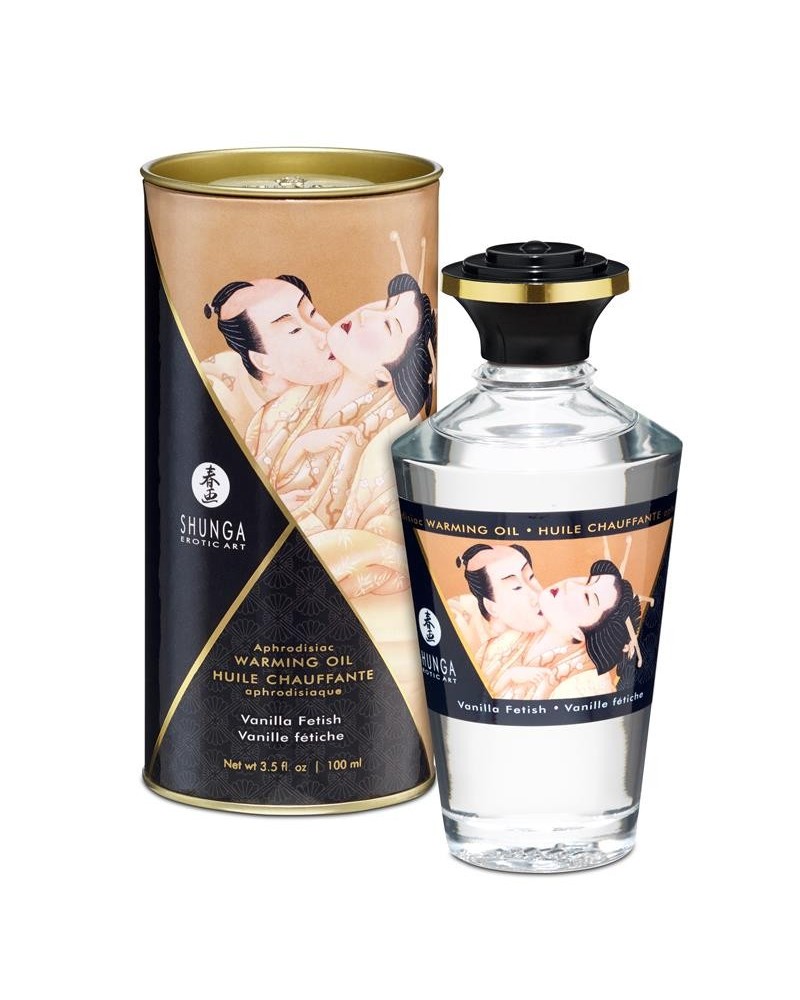 shunga warming massage oil vanilla aroma