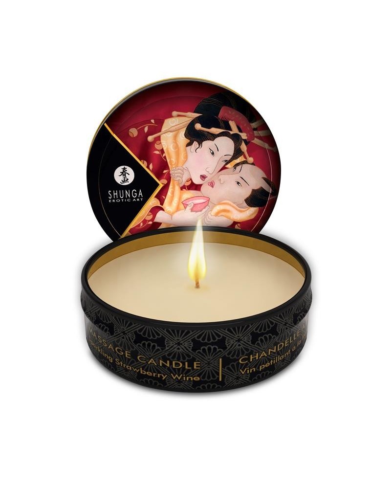 shunga mini candle massage strawberry wine