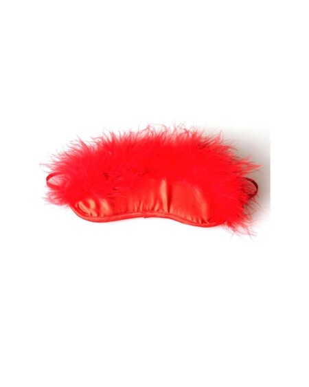 secret play red marabou blindfold