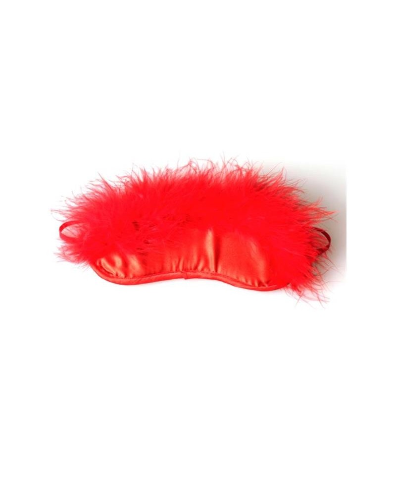 secret play red marabou blindfold