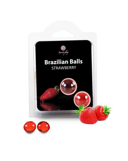 secret play set 2 brazilian balls strawberry aroma