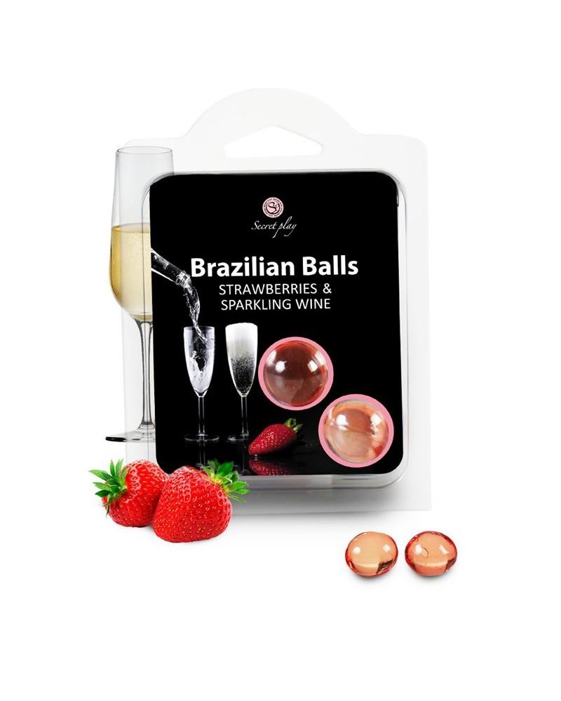 secret play 2 strawberry and champagne brazilian balls set