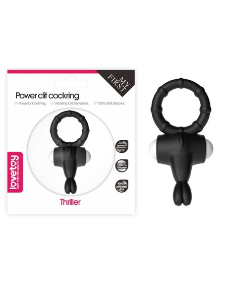 vibrant cockring power clit noir