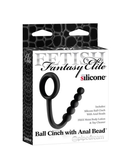 fetish fantasy elite ball cinch with anal bead noir