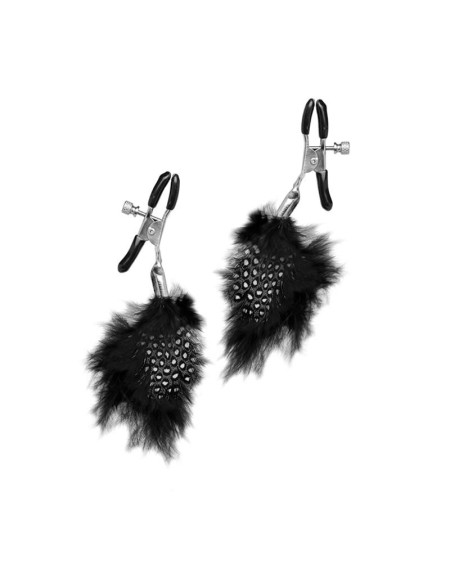 feather nipple clamps noir