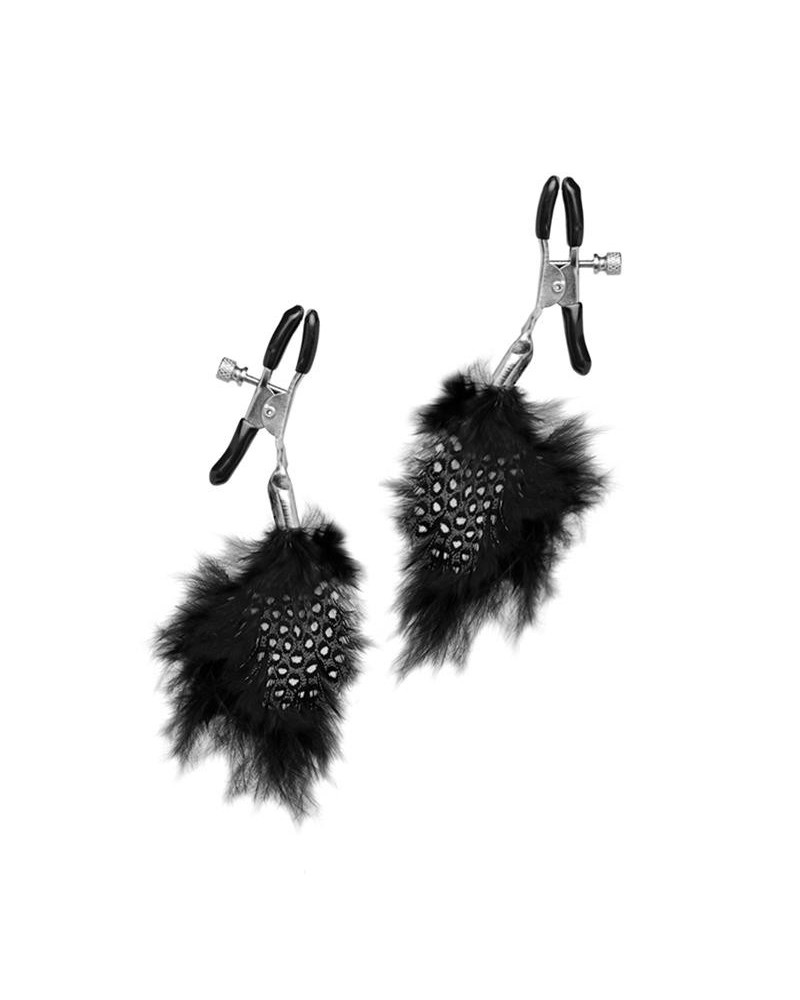 feather nipple clamps noir