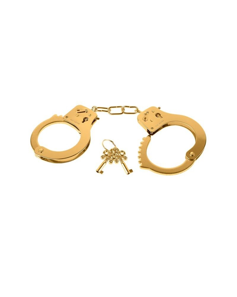 metal handcuffs gold