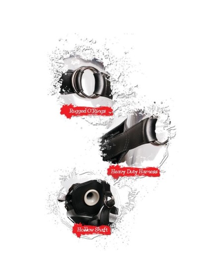 hollow strap-on 30,5 cm noir