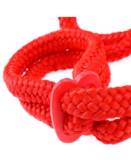 silk rope love cuffs red
