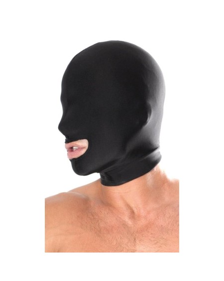 spandex open mouth hood