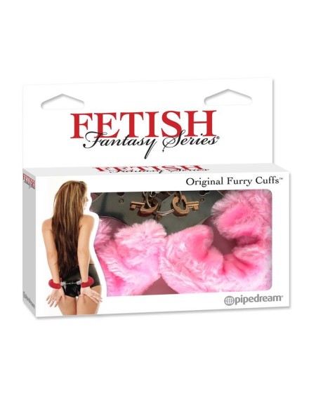 original furry cuffs rose