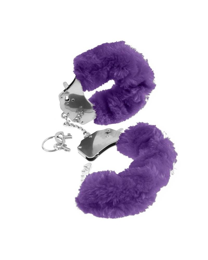 original furry cuffs violet