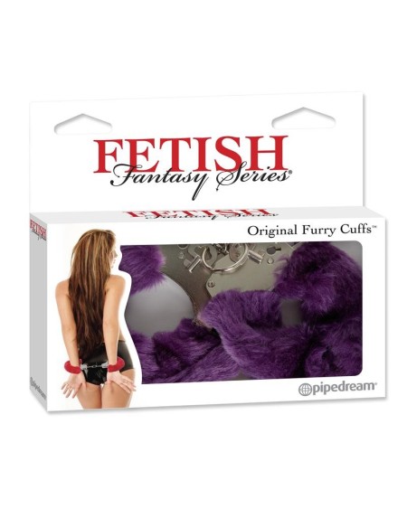original furry cuffs violet