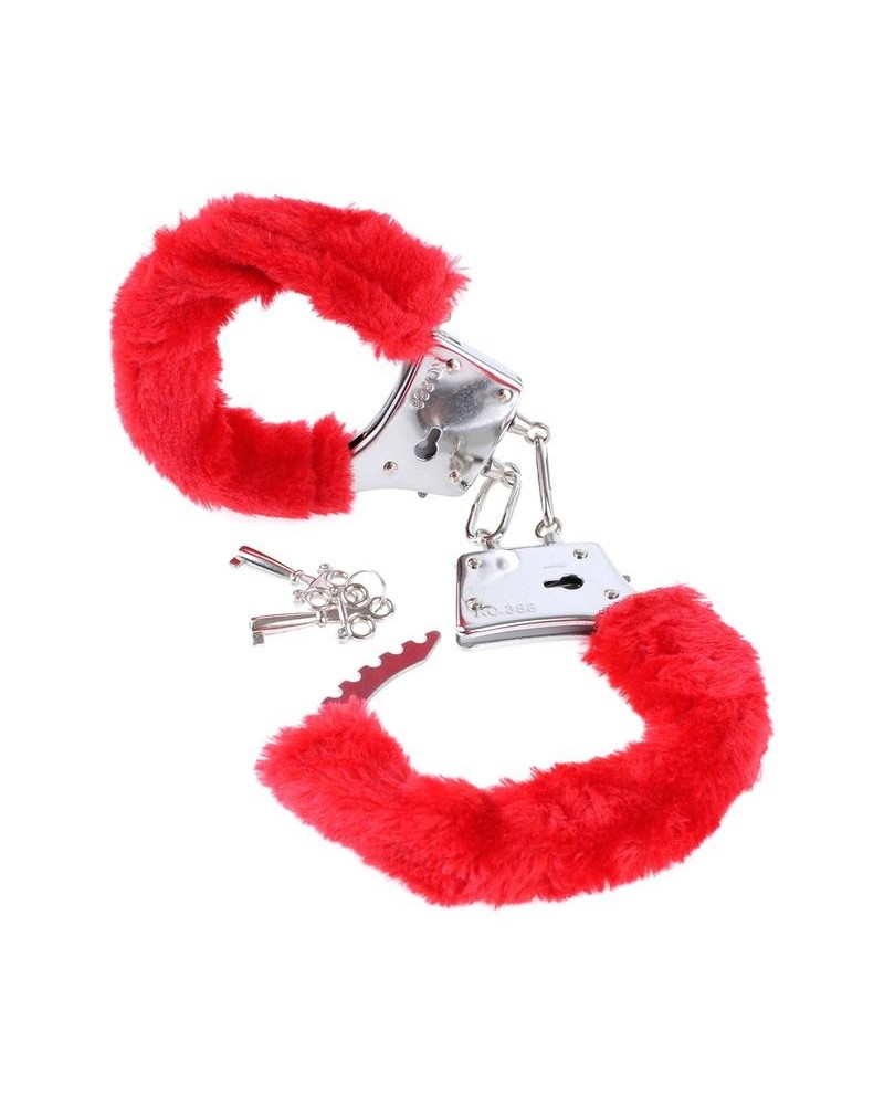 beginners furry cuffs red