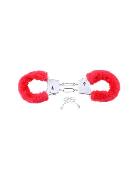 beginners furry cuffs red