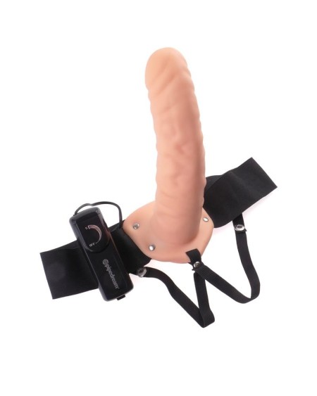 strap-on with vibrant hollow dildo chair