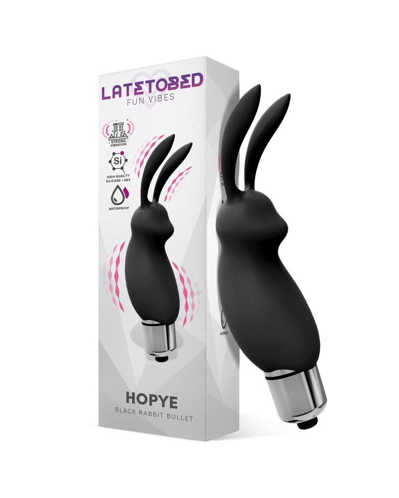 hopye rabbit vibrant bullet silicone noir