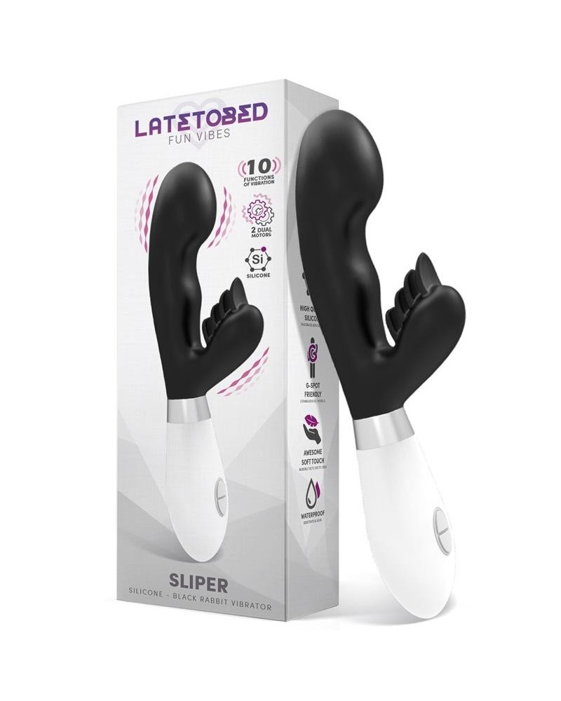 sliper rabbit vibe silicone noir