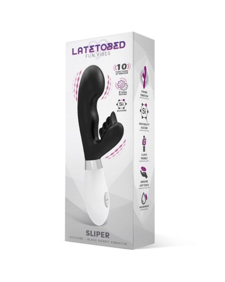 sliper rabbit vibe silicone noir