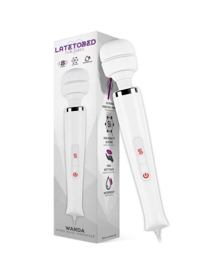 wanda wired wand massager white