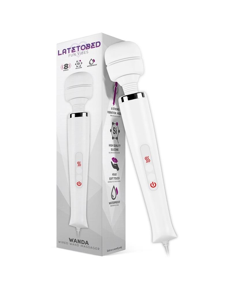 wanda wired wand massager white