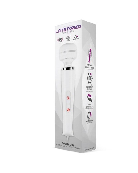 wanda wired wand massager white