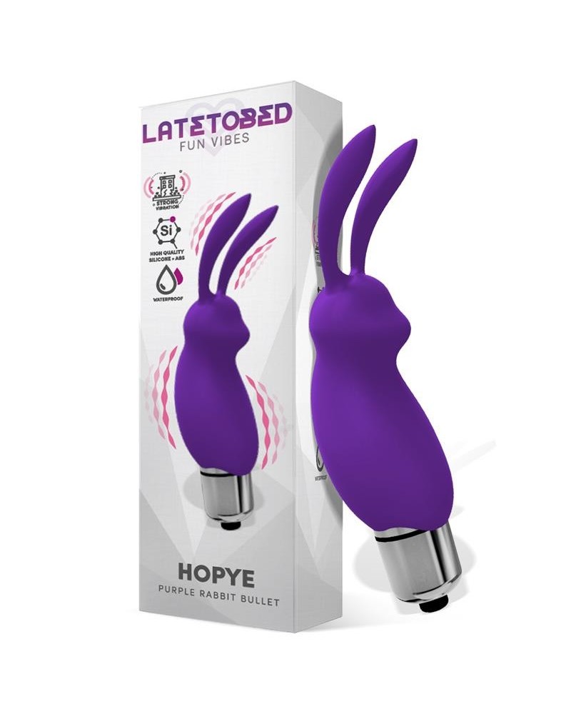 hopye rabbit vibrant bullet silicone violet