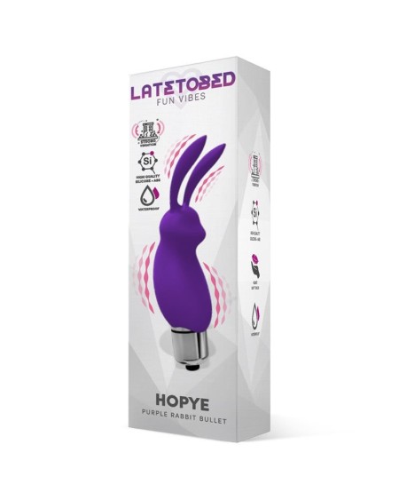 hopye rabbit vibrant bullet silicone violet