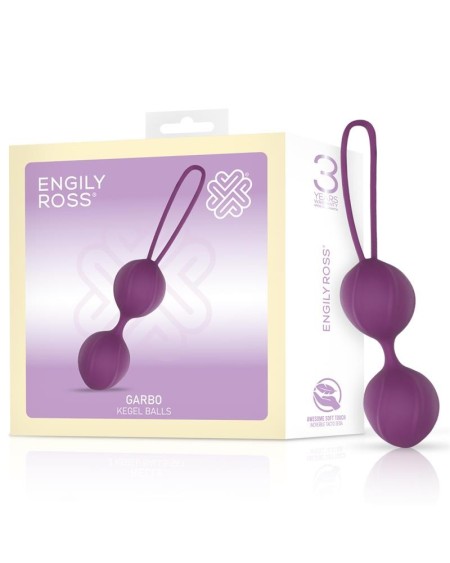 garbo double kegel ball silicone violet