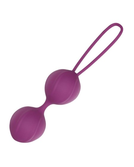 garbo double kegel ball silicone violet