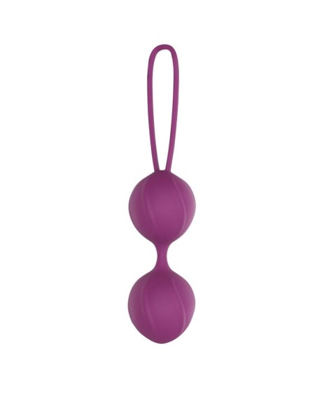 garbo double kegel ball silicone violet