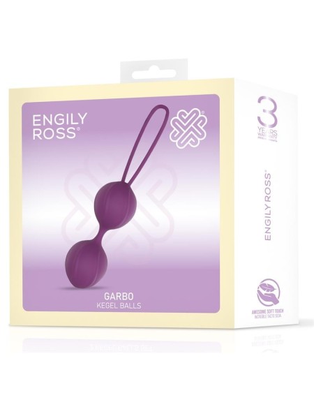 garbo double kegel ball silicone violet