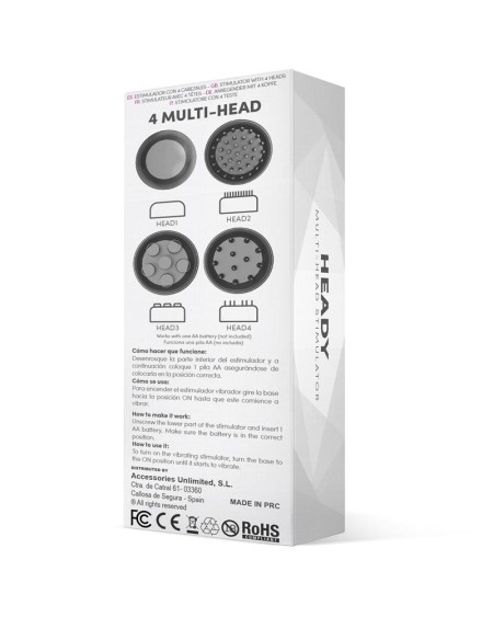 heady stimulator multi-head noir