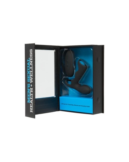 vibrant cock cage with wireless remote noir