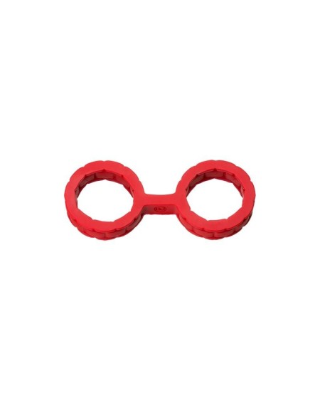 japanese handcuffs for bondage premium silicone size s red