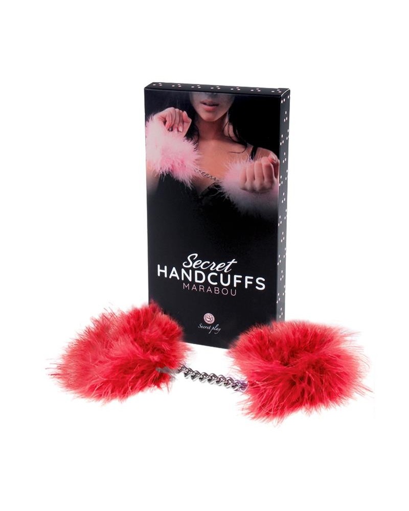 handcuffs with marabou red