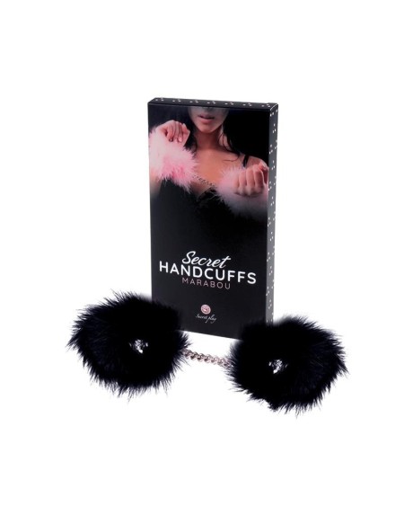 handcuffs with marabou noir