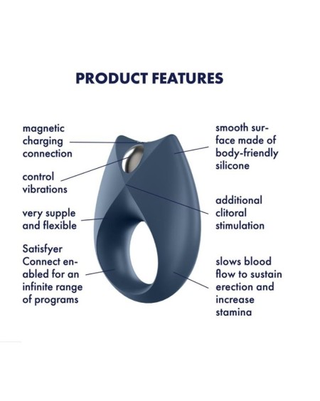 royal one vibrant ring with app blue